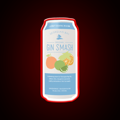 Gin Smash Cooler Cocktail Bar Decor Led Neon Sign Rgb Color - Shineneon