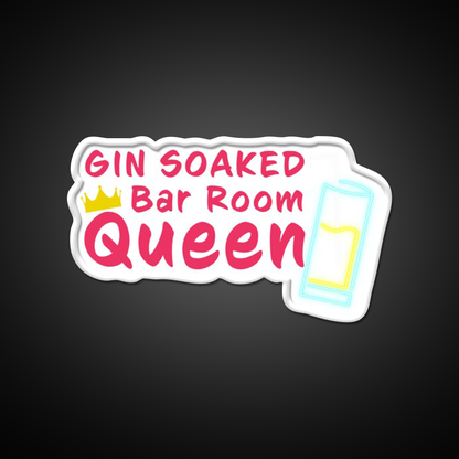 Gin Soaked Queen Man Cave Bar Led Neon Sign Rgb Color - LED neon sign view 11