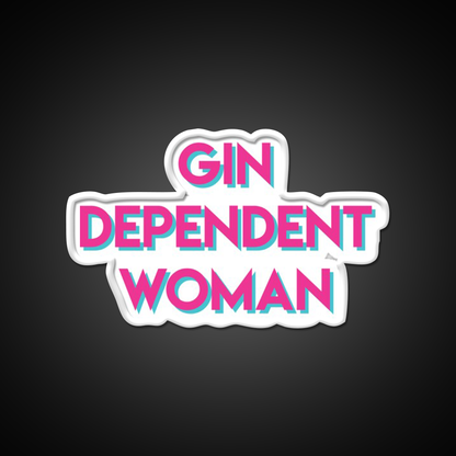 Gindependent Dependent Gin Lovers Cocktail Bar Decor Led Neon Sign Rgb Color - LED neon sign view 11