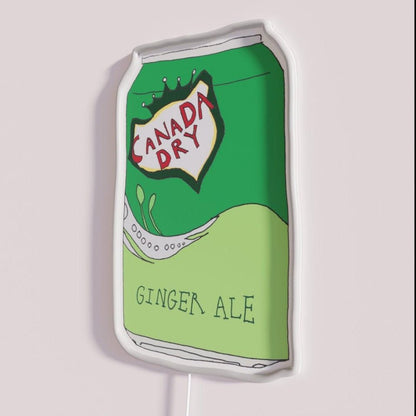 Ginger Ale Soda Can Rgb Led Neon Sign - Shineneon