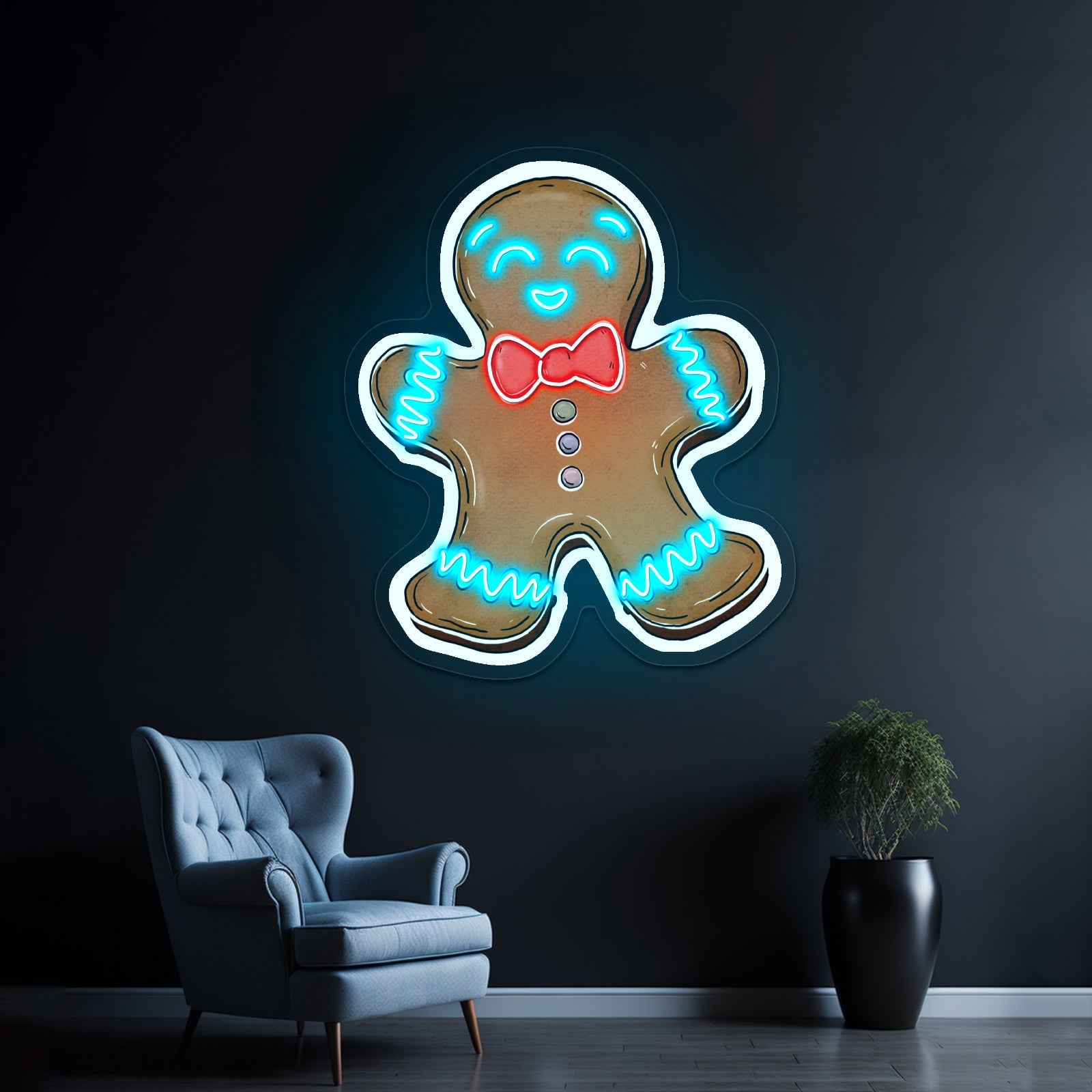 Gingerbread Cookie Cool Led Signs For Restaurant - Shineneon