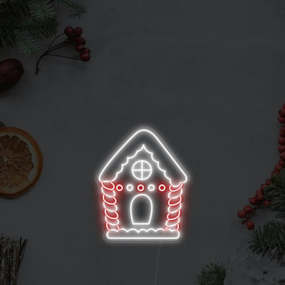 Gingerbread House Christmas Led Neon Sign Wall Art | Shineneon