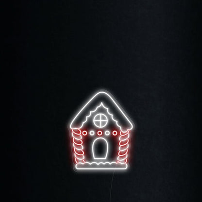 Gingerbread House Christmas Led Neon Sign Wall Art | Shineneon
