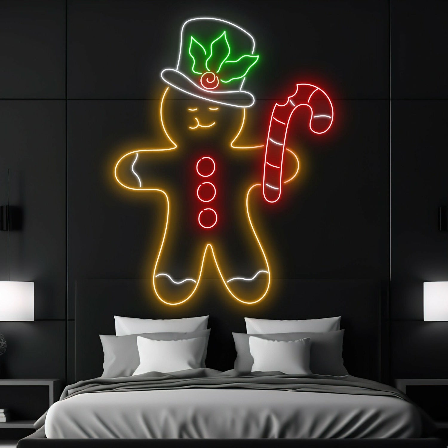 Gingerbread Led Neon Sign Christmas Decor Neon Light | Shineneon