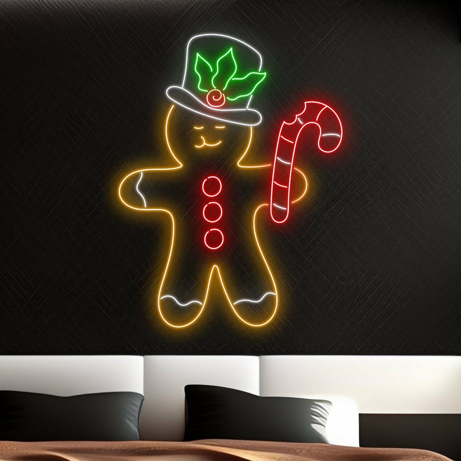 Gingerbread Led Neon Sign Christmas Decor Neon Light | Shineneon