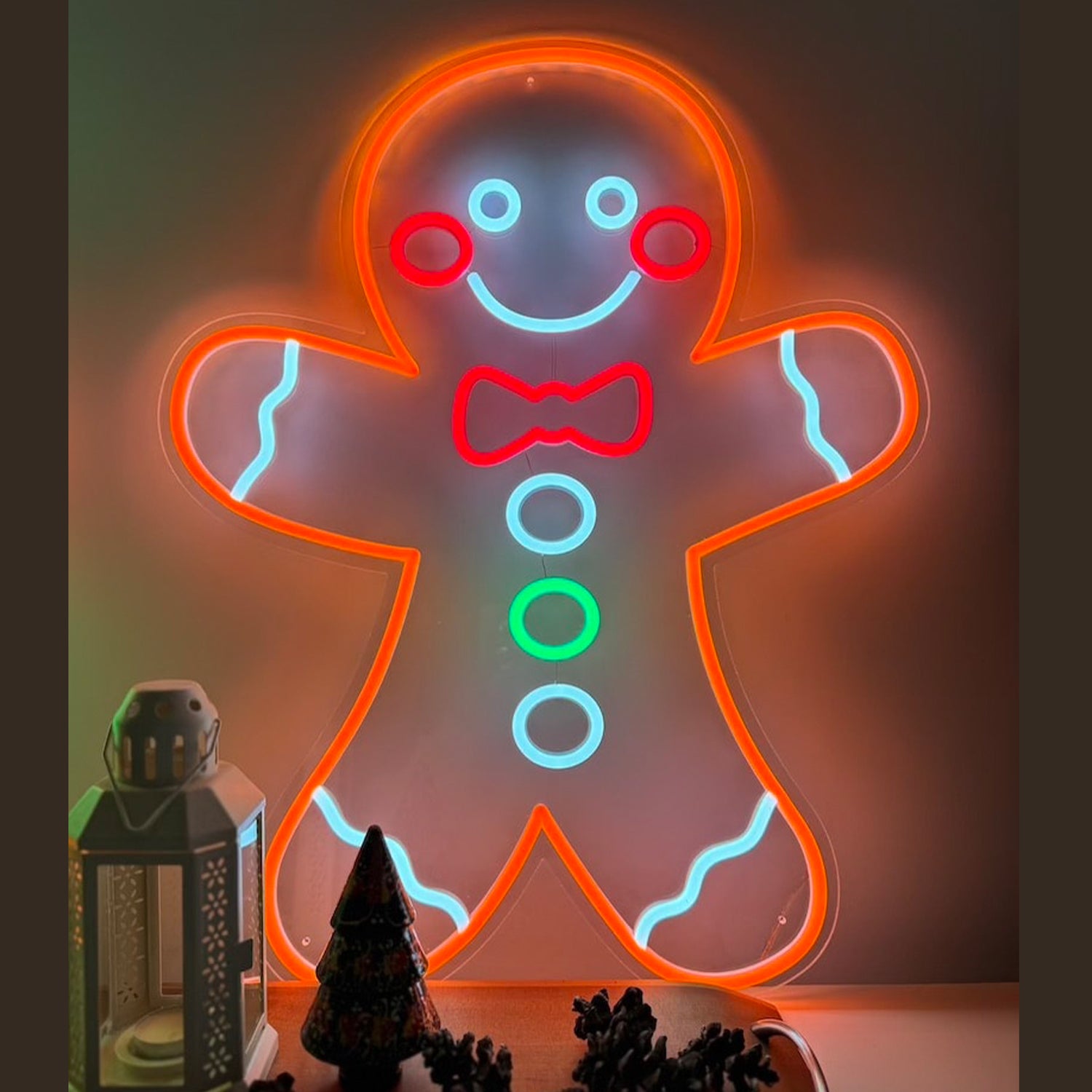 Gingerbread Man Led Neon Sign Wall Art | Shineneon