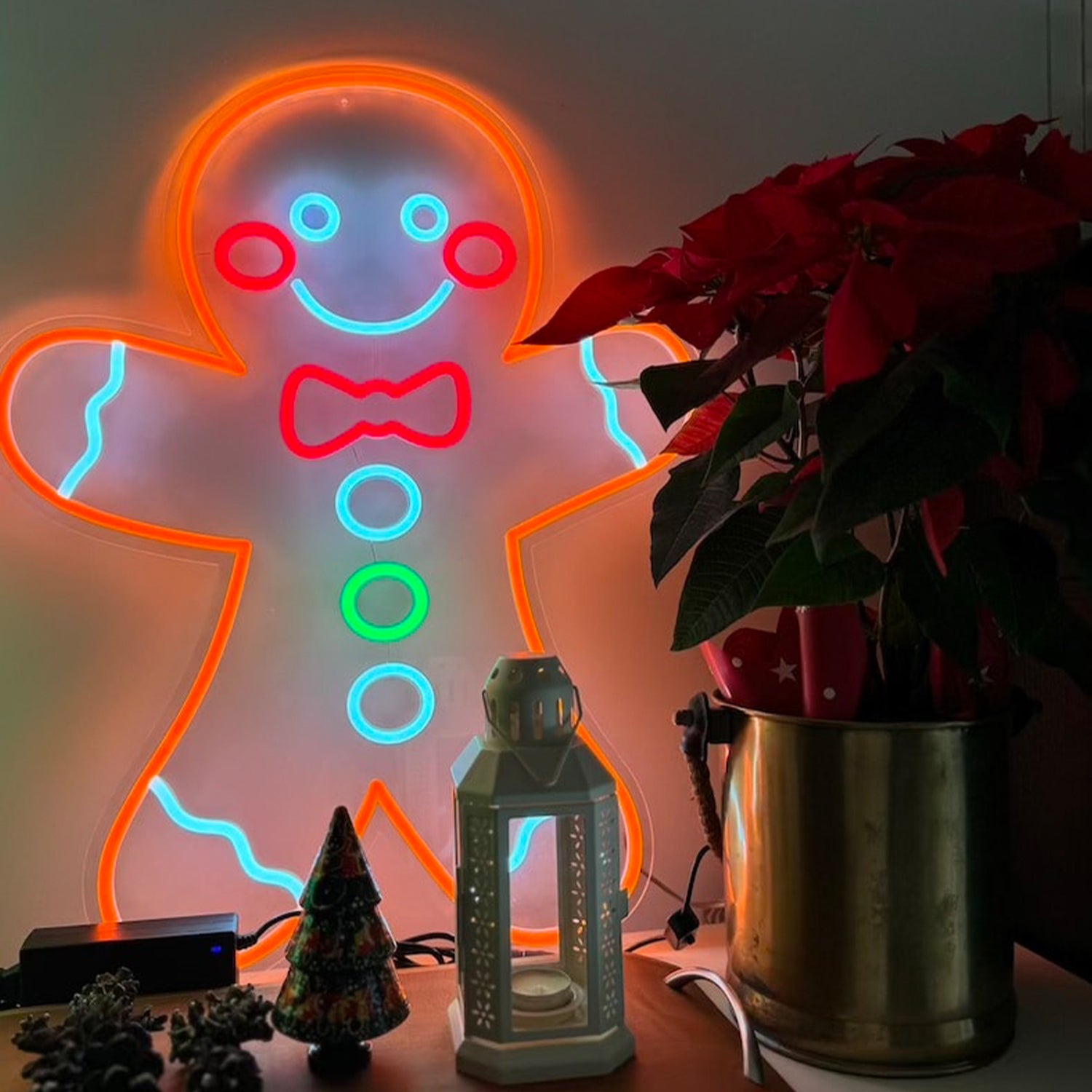Gingerbread Man Led Neon Sign Wall Art | Shineneon