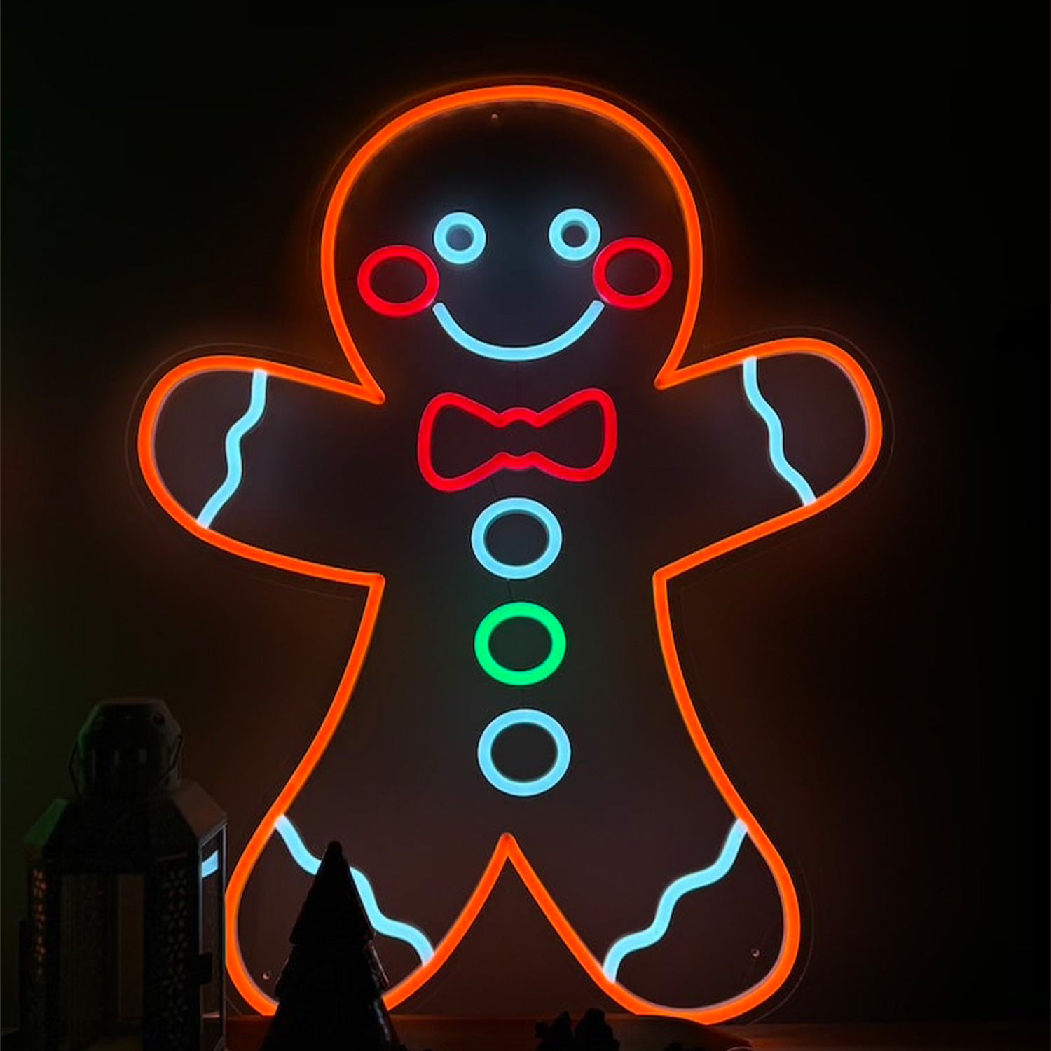 Gingerbread Man Led Neon Sign Wall Art | Shineneon
