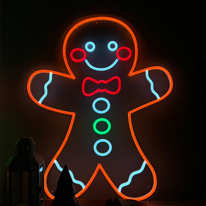 Gingerbread Man Led Neon Sign Wall Art | Shineneon