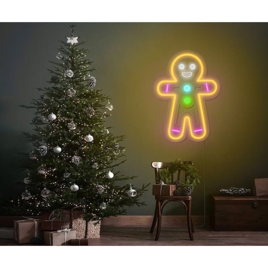Gingerbread Man Led Sign Business Neon Sign - Shineneon