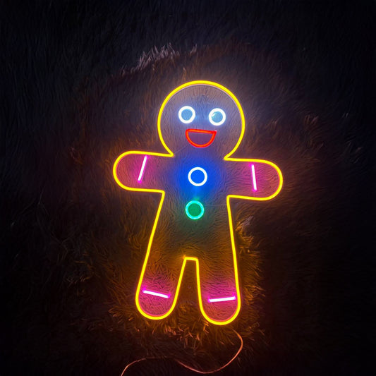 Gingerman Neon Sign Wall Decor