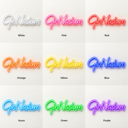 GinNasium LED Neon Sign - nine-color grid