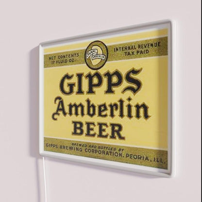 Gipps Amberlin Beer Rgb Led Neon Sign - Shineneon