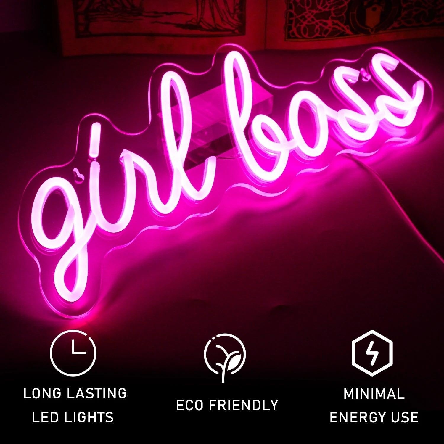 Girl Boss Affortable LED Neon Sign - Shineneon