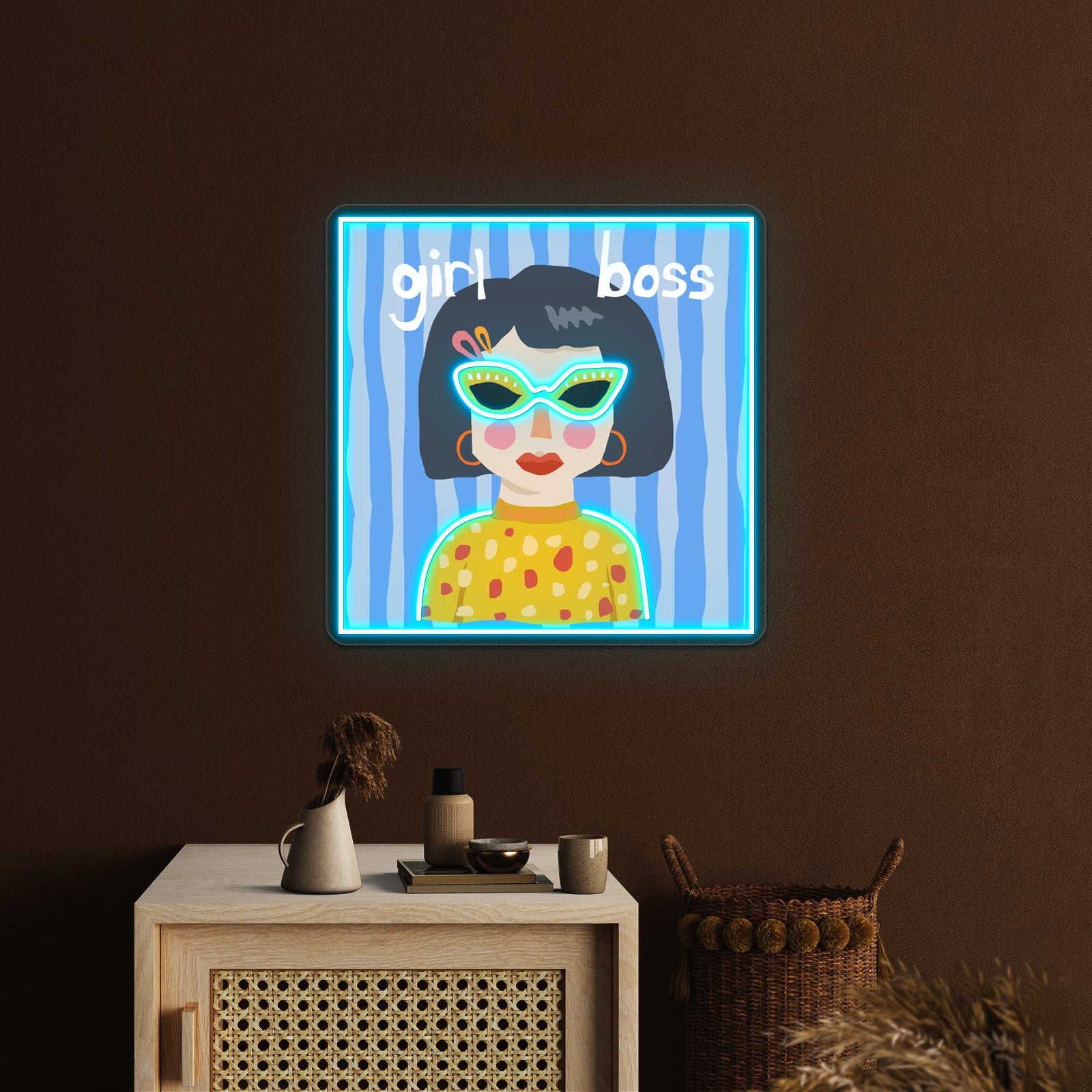 Girl Boss Art Wall Artwork Neon Signs | Shineneon
