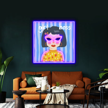 Girl Boss Art Wall Artwork Neon Signs