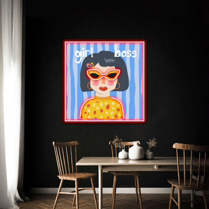 Girl Boss Art Wall Artwork Neon Signs