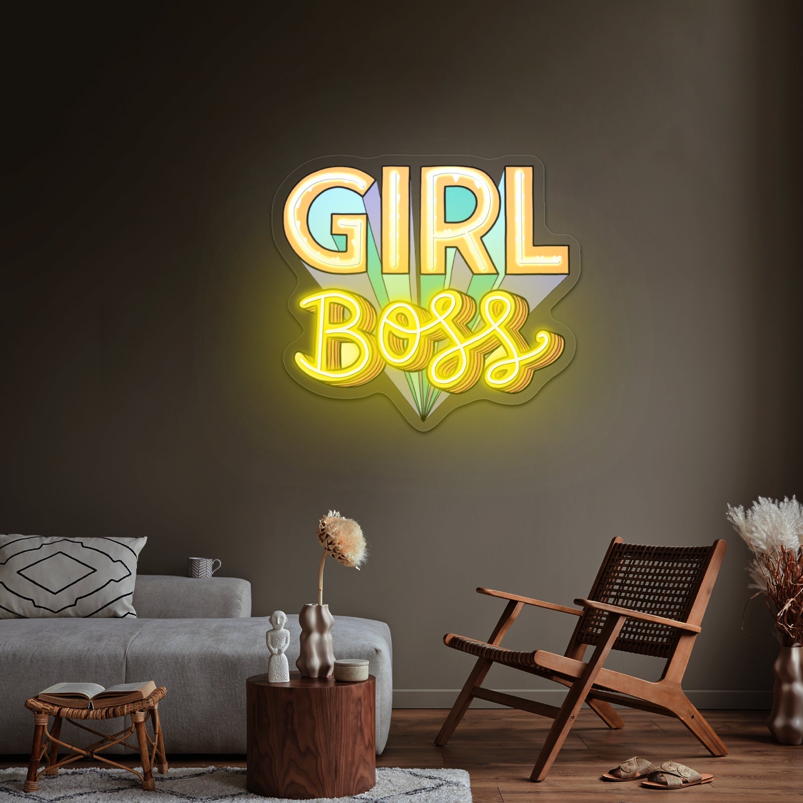 Girl Boss Personalized Light Signs - Shineneon