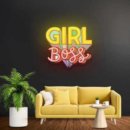 Girl Boss Personalized Light Signs - Shineneon