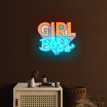 Girl Boss Personalized Light Signs - Shineneon