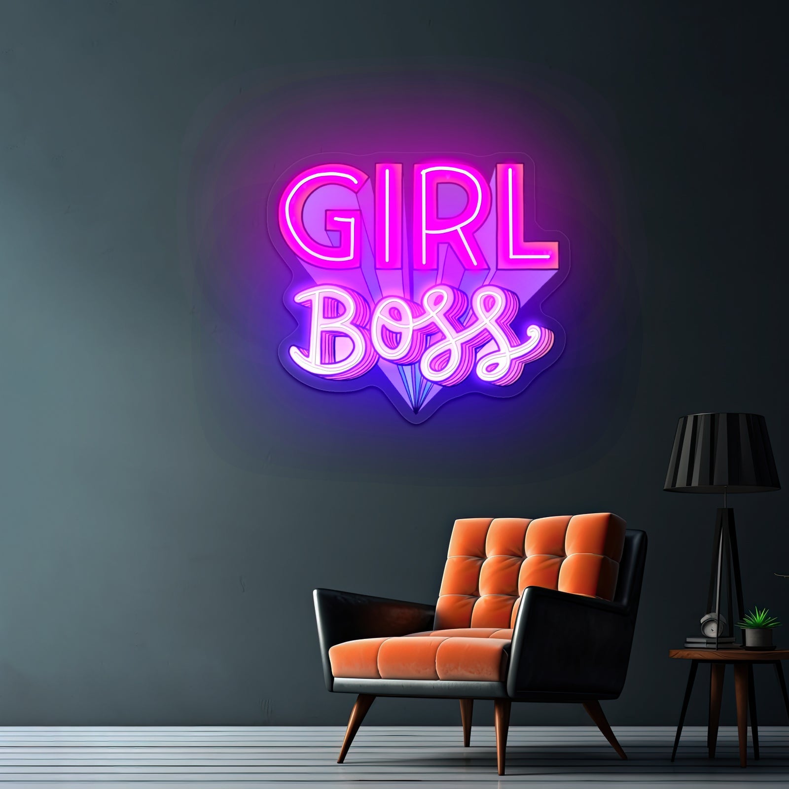 Girl Dad Personalized Light Signs - Shineneon