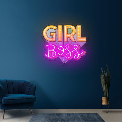 Girl Dad Personalized Light Signs - Shineneon