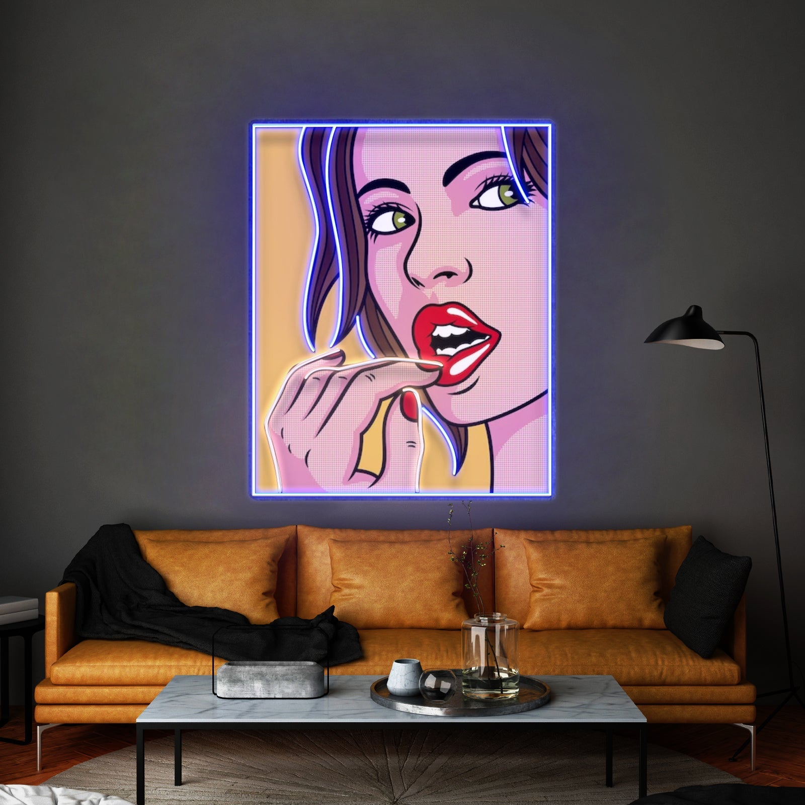 Girl Facial Expression Led Neon Sign Light Custom Led Signs - Shineneon