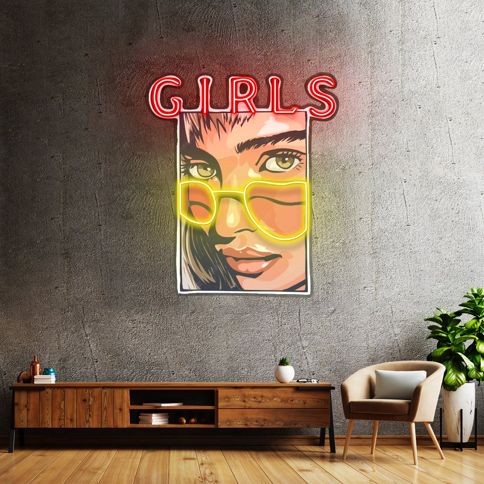 Girl Power Artwork Neon Led Signs
