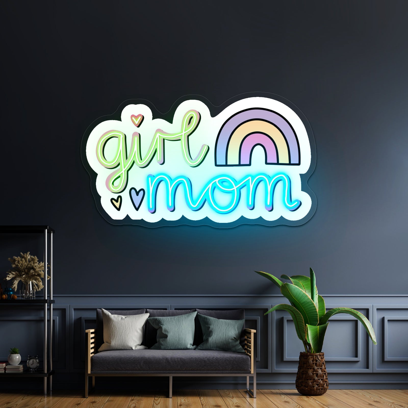 Girl Mom Rainbow Neon Signs - Shineneon