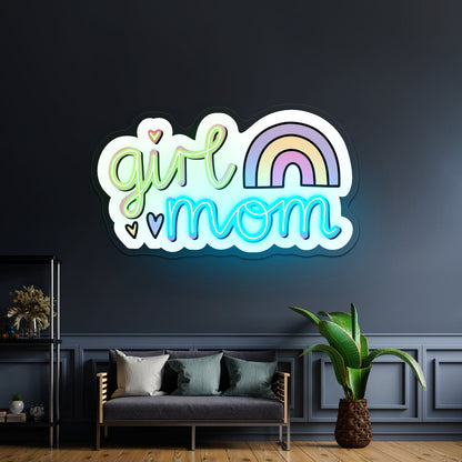 Girl Mom Rainbow Neon Signs - Shineneon