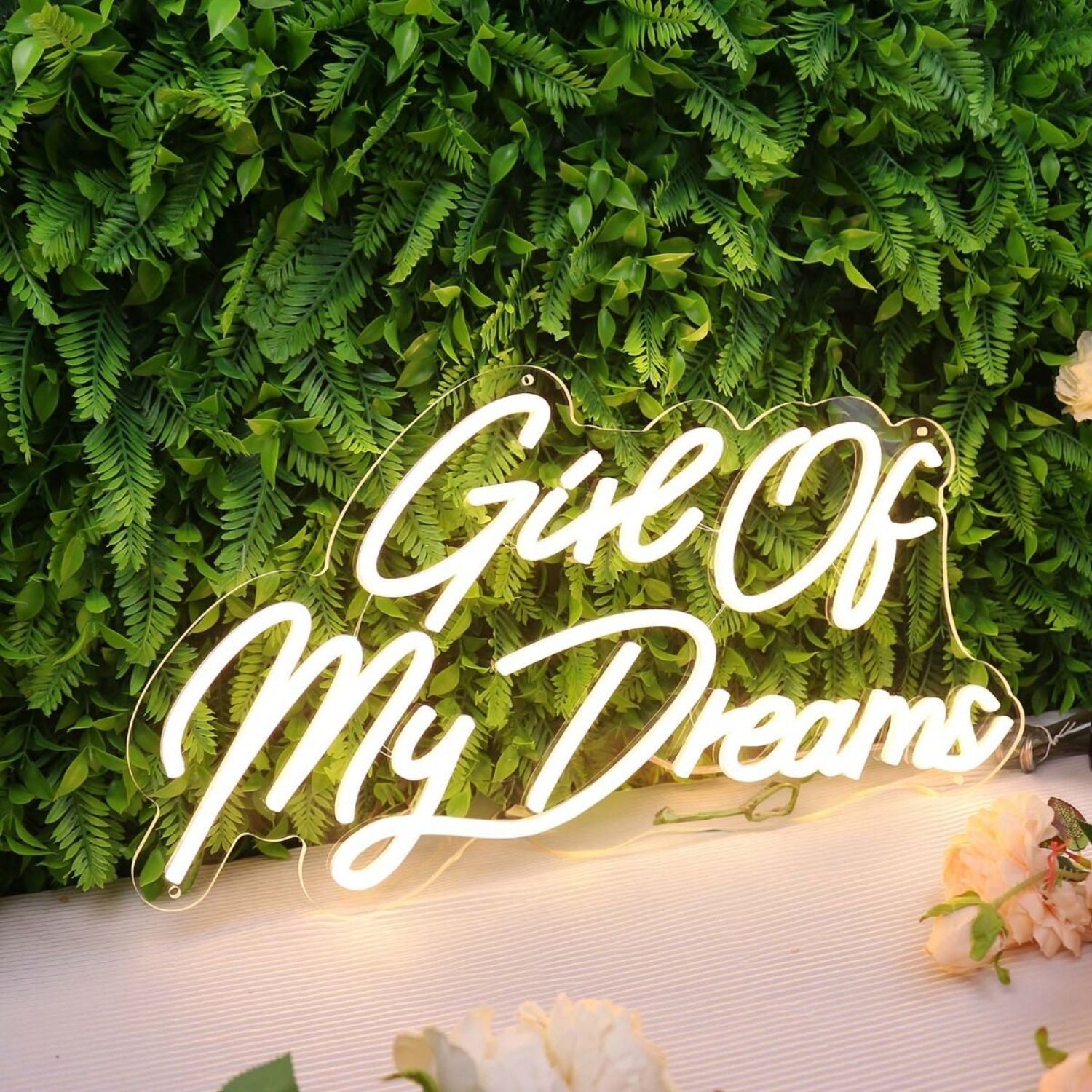 Girl Of My Dreams Yellow Led Neon Sign - Shineneon