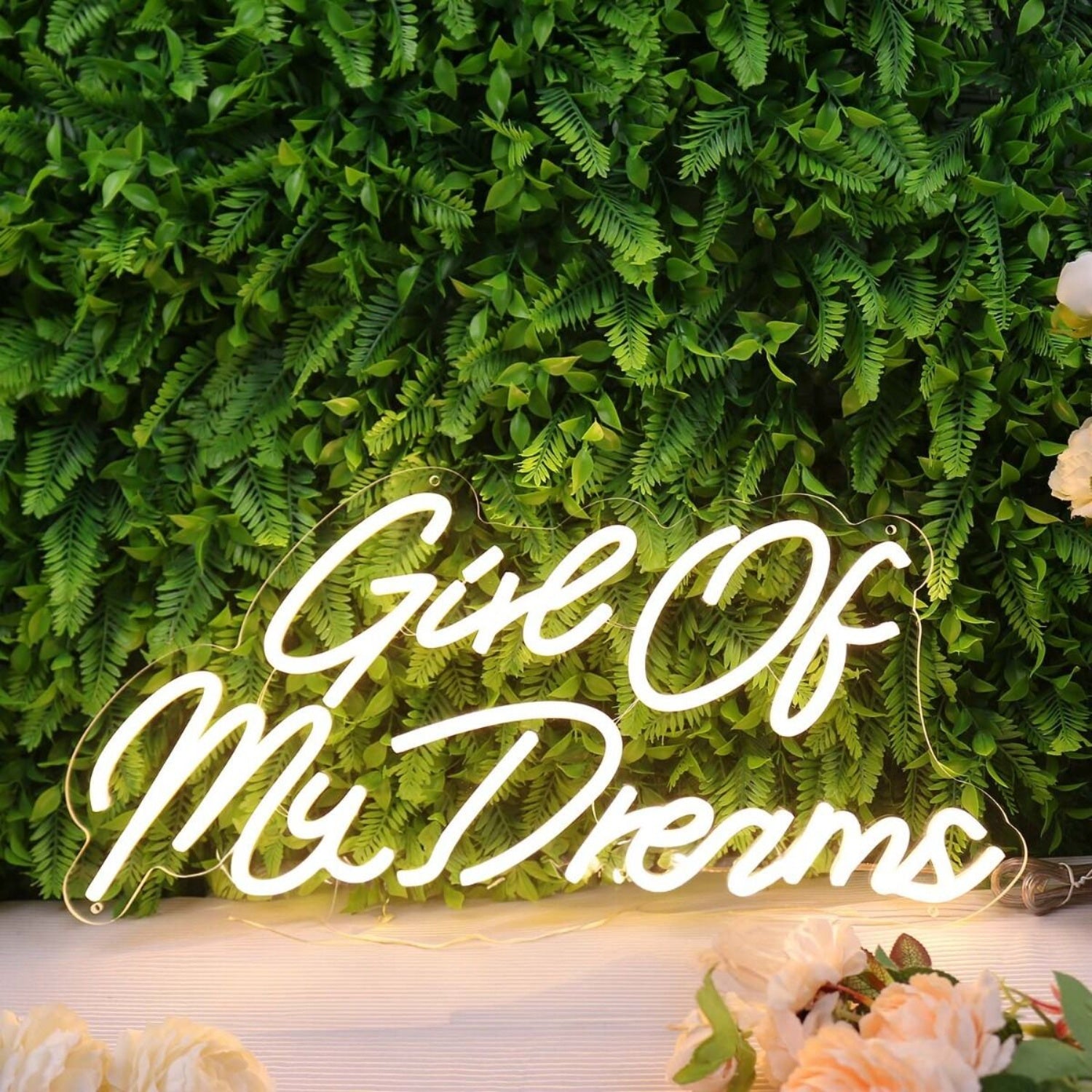 Girl Of My Dreams Yellow Led Neon Sign | Shineneon