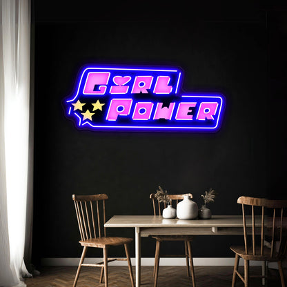 Girl Power Artwork Neon Led Signs - Shineneon