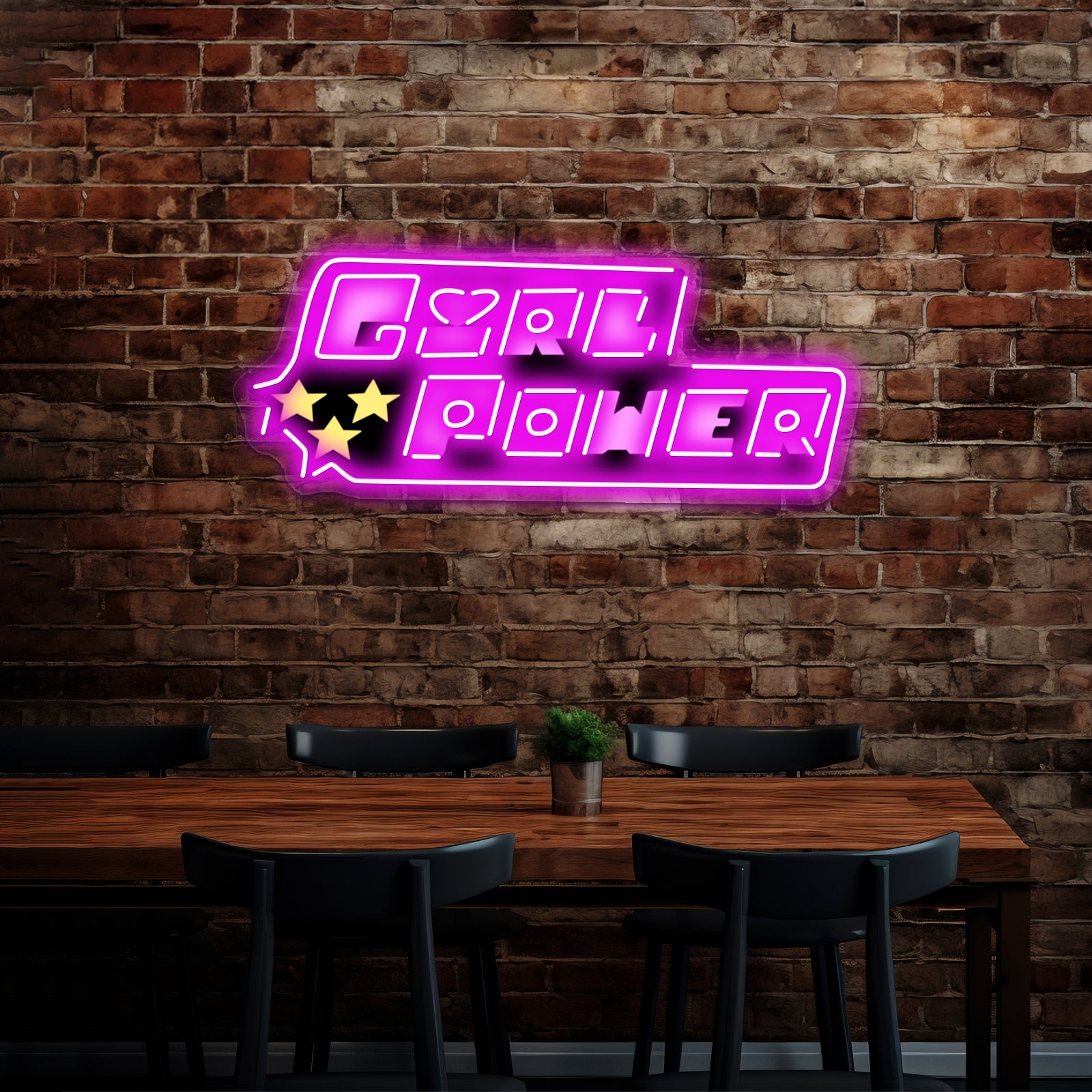 Girl Power Artwork Neon Led Signs