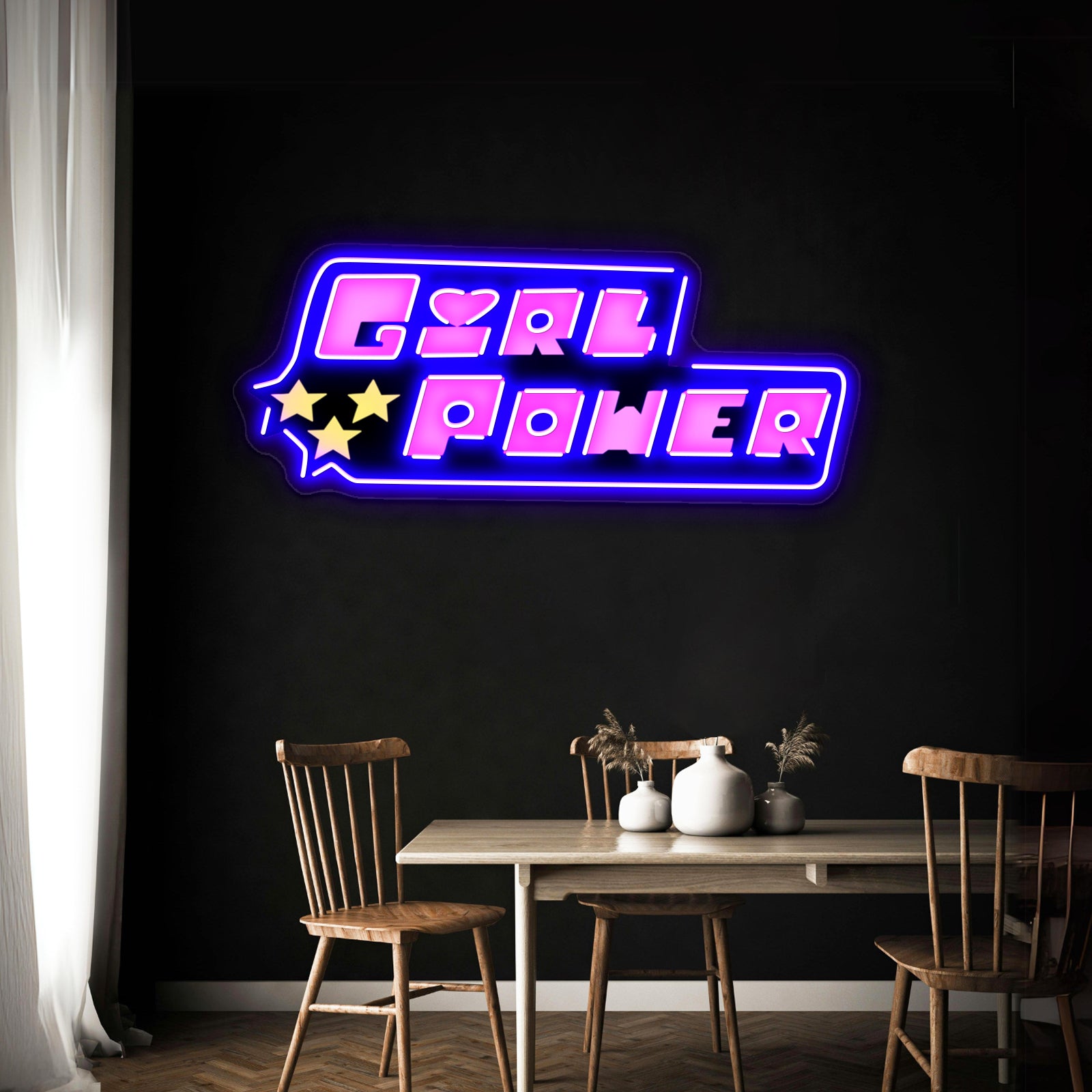 Girl Power Artwork Neon Led Signs