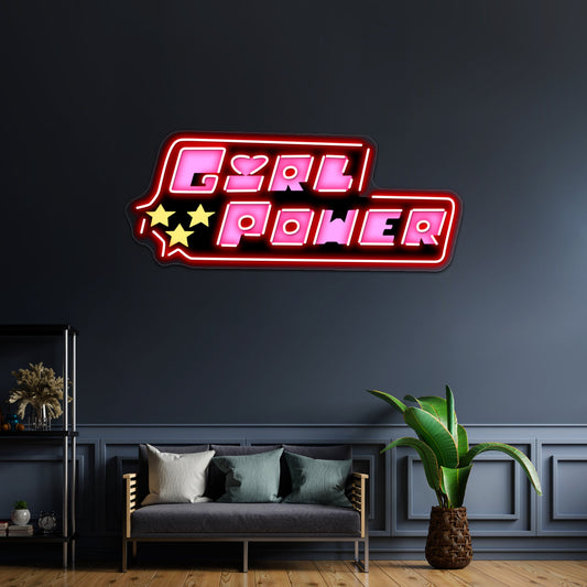 Girl Power Artwork Neon Led Signs