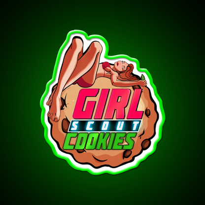 Girl Scout Cookies Original Weed Strain Green Leaf Led Neon Sign Rgb Color - LED neon sign view 8