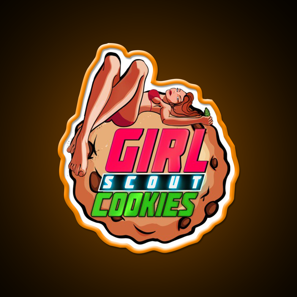 Girl Scout Cookies Original Weed Strain Green Leaf Led Neon Sign Rgb Color - LED neon sign view 6