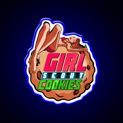 Girl Scout Cookies Original Weed Strain Green Leaf Led Neon Sign Rgb Color - Shineneon