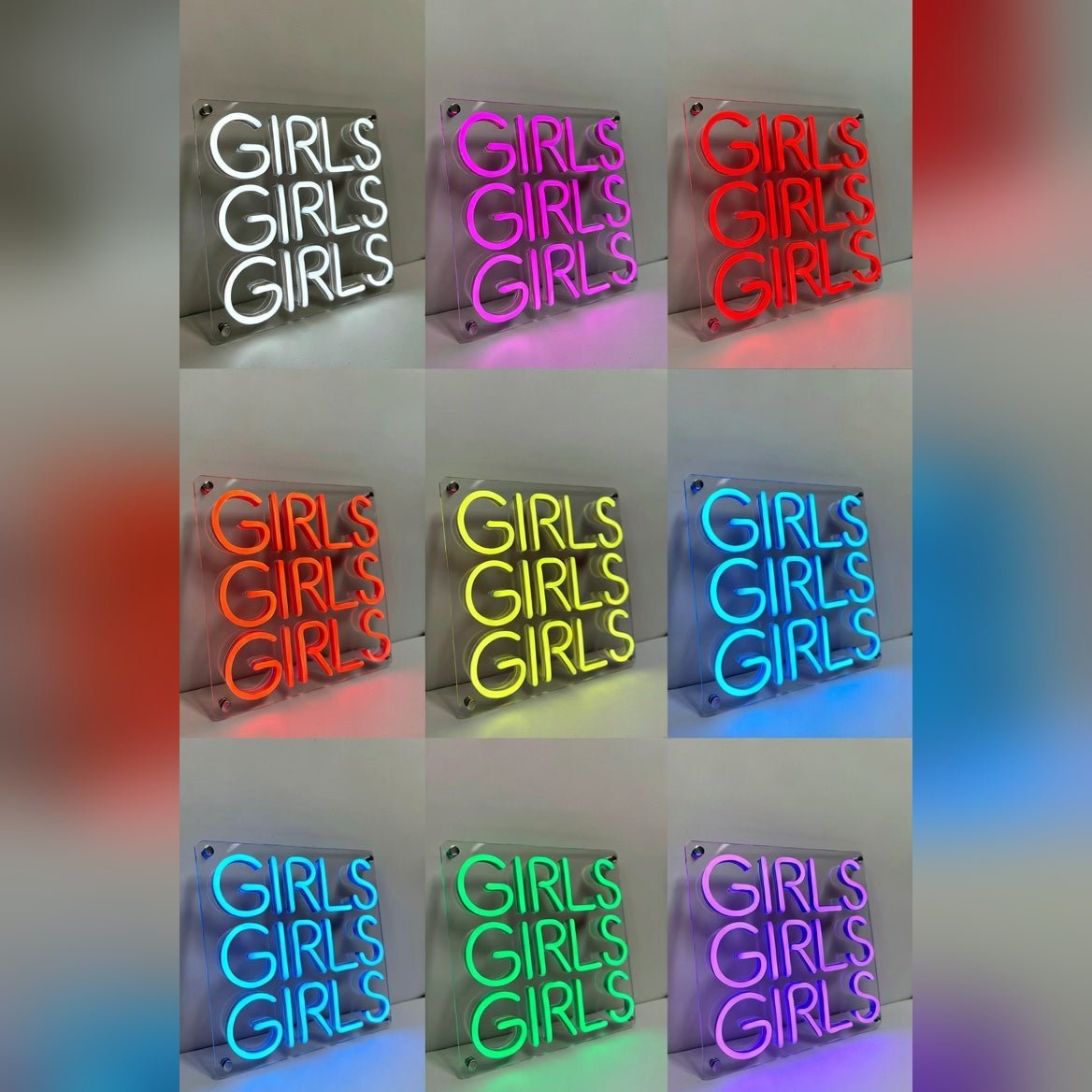 Girls Girls Girls LED Neon Sign Wall Decor - Shineneon