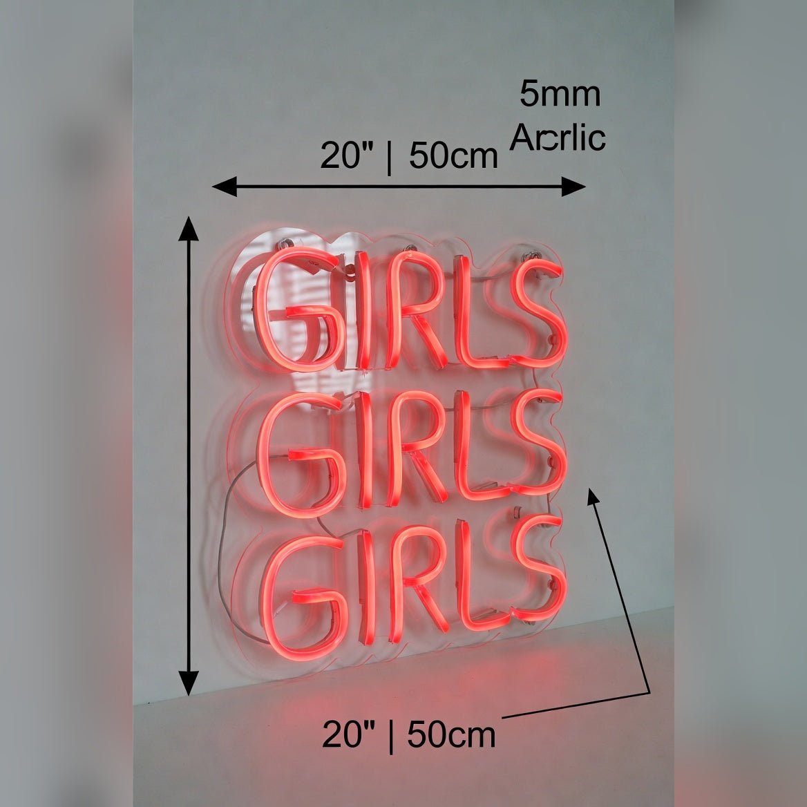 Girls Girls Girls LED Neon Sign Wall Decor - Shineneon