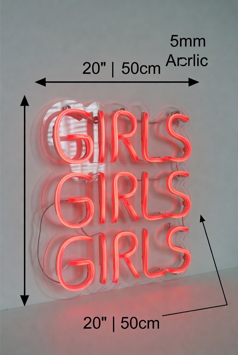 Girls Girls Girls LED Neon Sign Wall Neon Sign - Shineneon