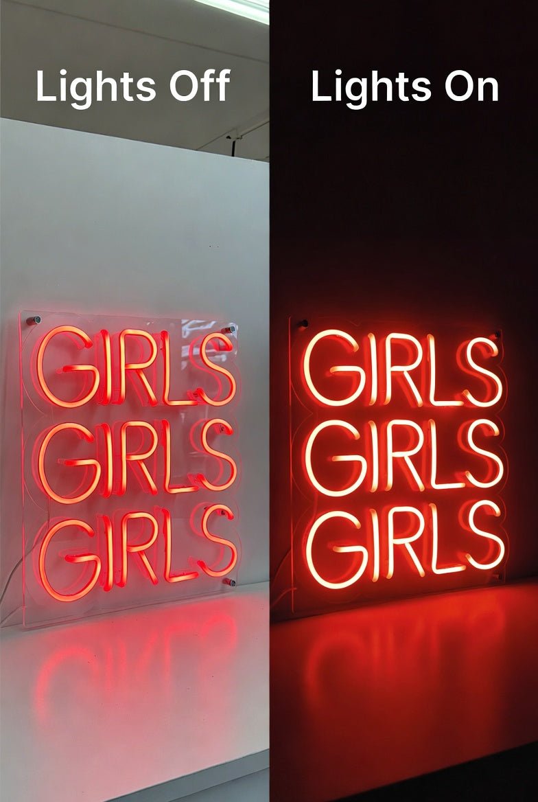 Girls Girls Girls LED Neon Sign Wall Neon Sign - Shineneon