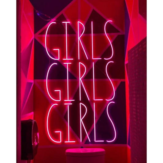 Girls Girls Girls Led Sign Business Neon Signs Wall Decor