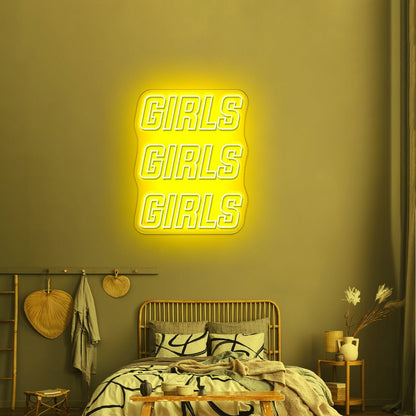 Girls Girls Girls Two Colors Large Neon Signs - Shineneon