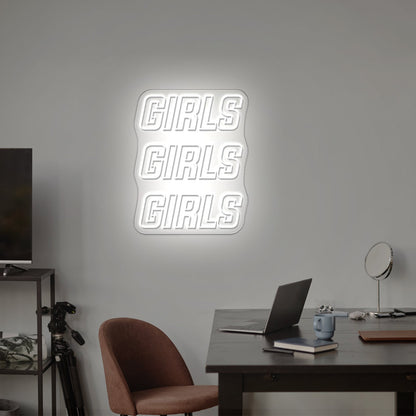 Girls Girls Girls Two Colors Large Neon Signs - Shineneon