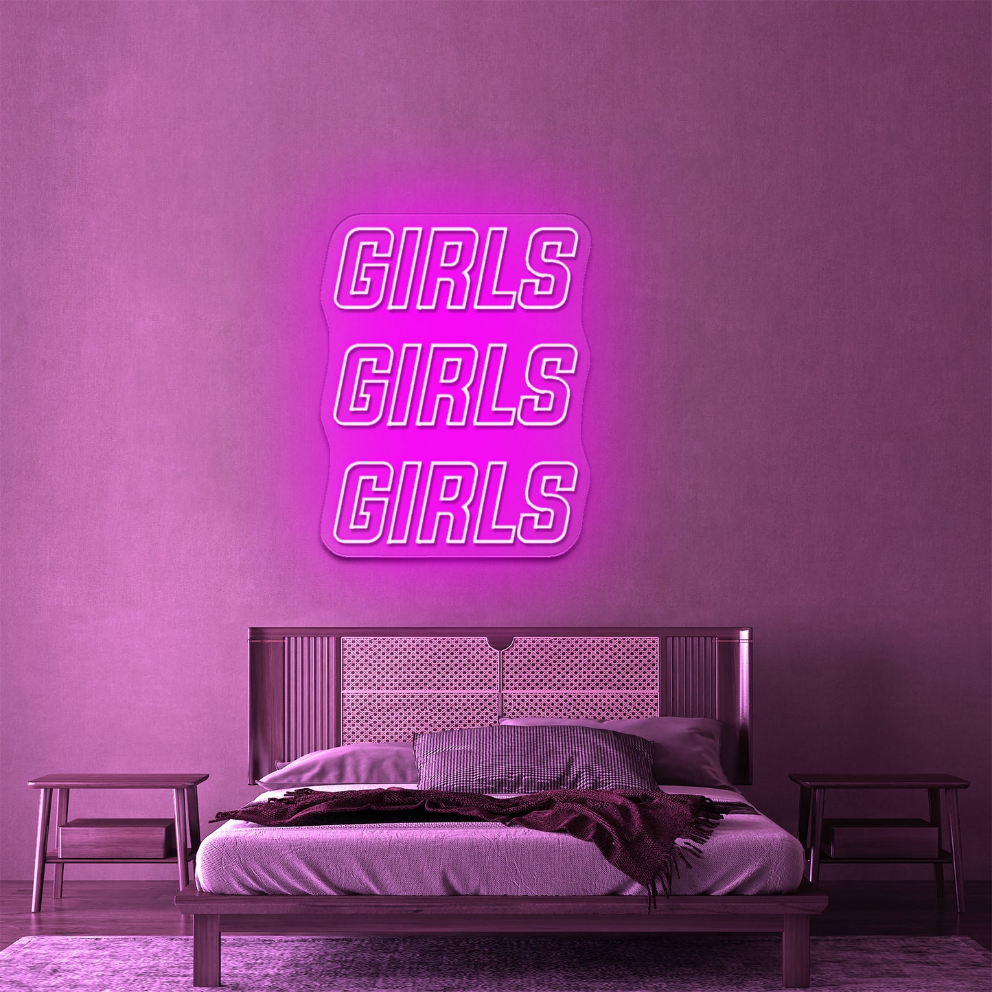 Girls Girls Girls Two Colors Large Neon Signs