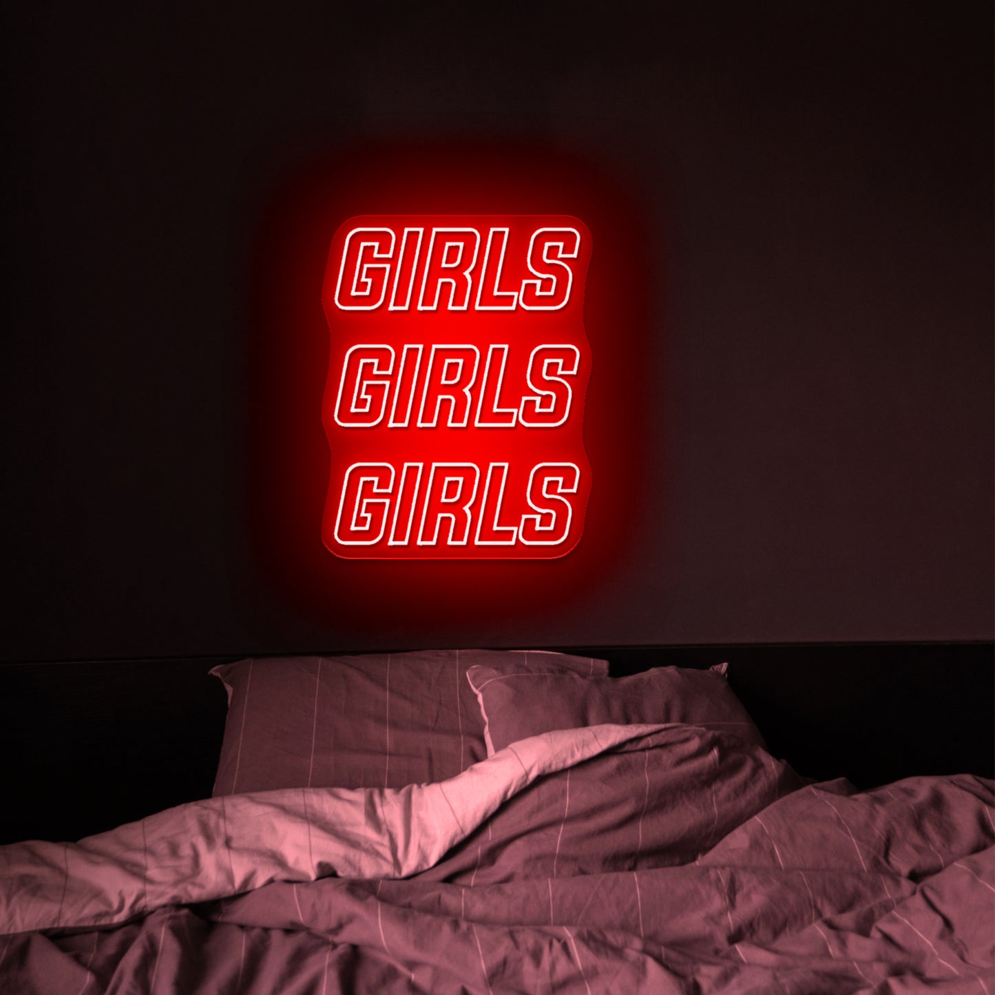 Girls Girls Girls Two Colors Large Neon Signs