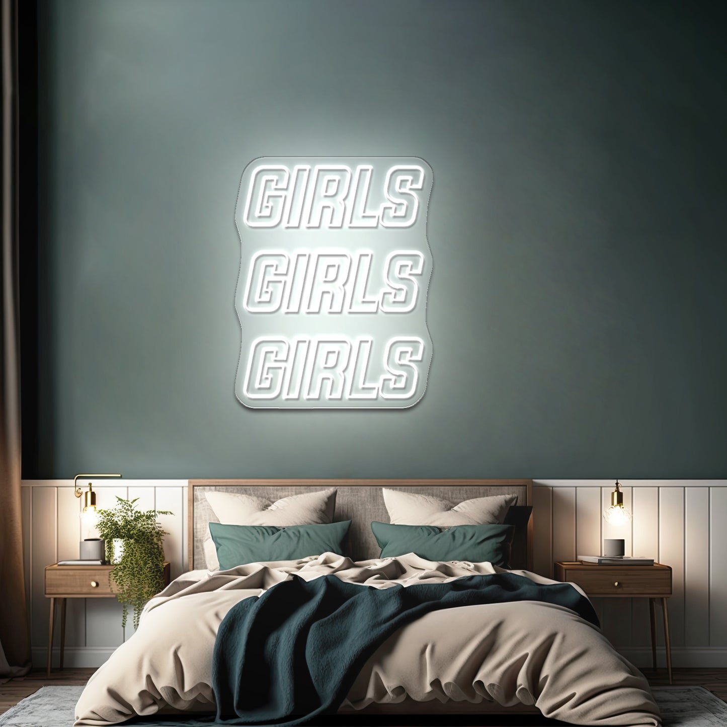 Girls Girls Girls Two Colors Large Neon Signs