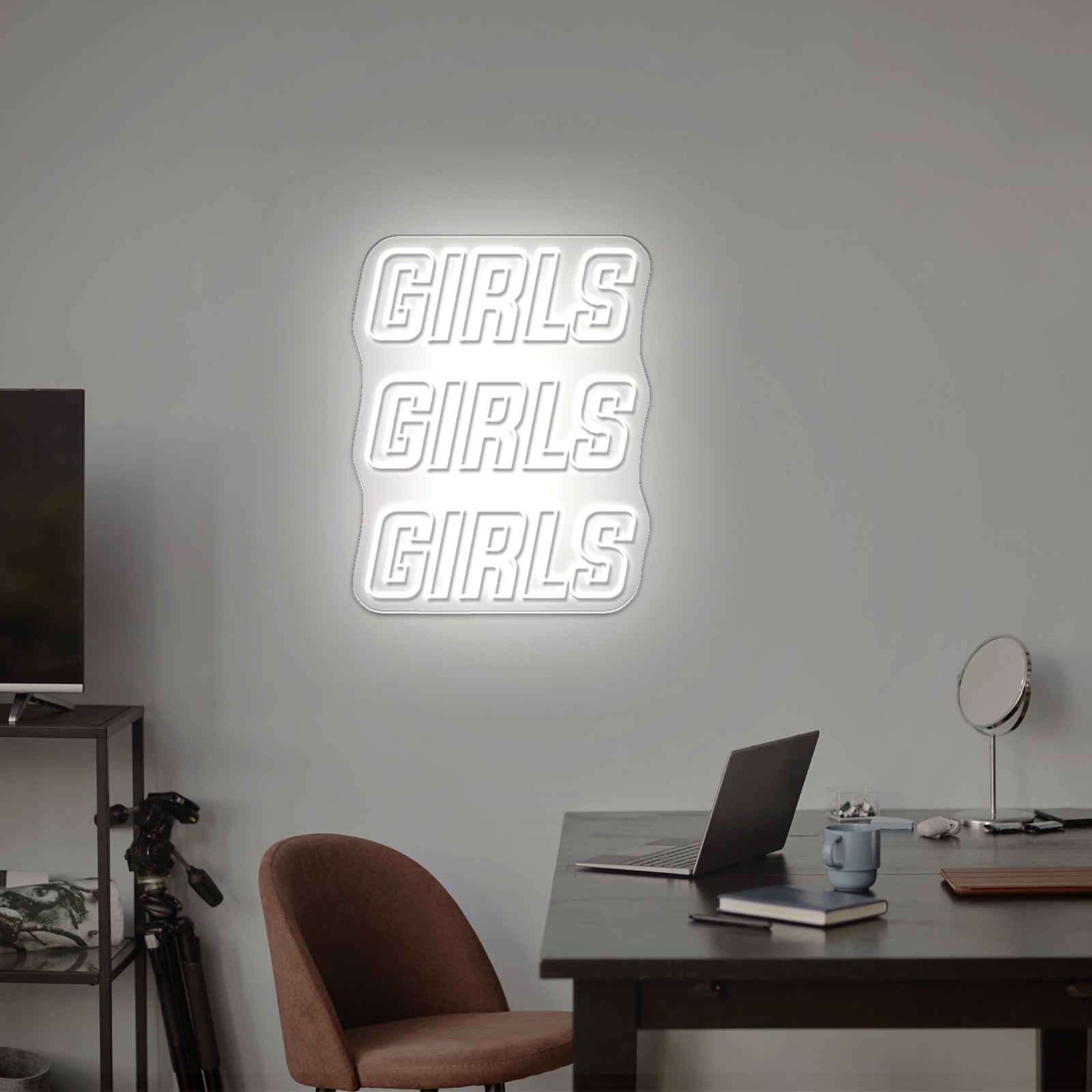 Girls Girls Girls Two Colors Large Neon Signs